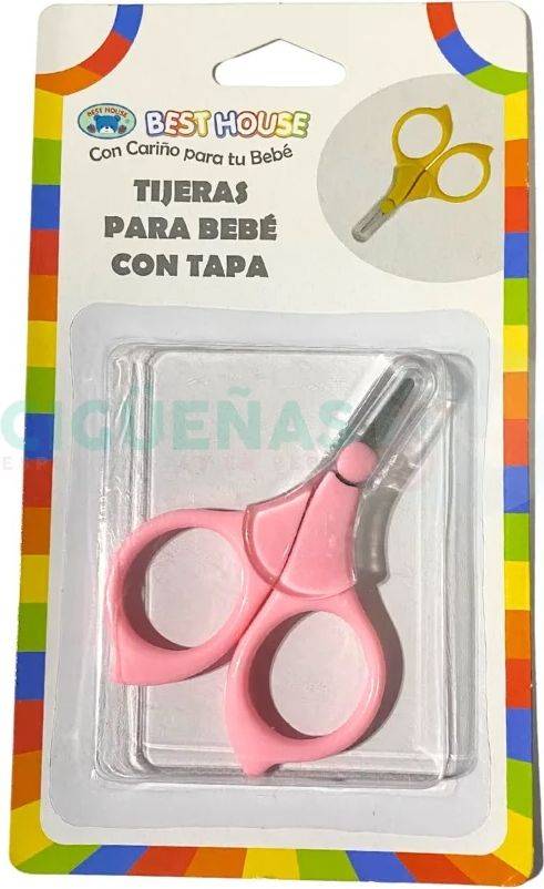 Foto Tijeras corta uñas bebé con tapa