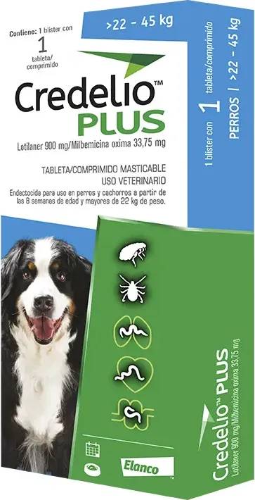 Foto Credelio Plus Perro 22-45 Kg