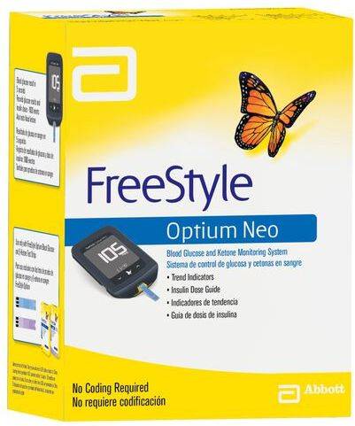 Foto Equipo Medidor de Glucosa Freestyle Optium Neo