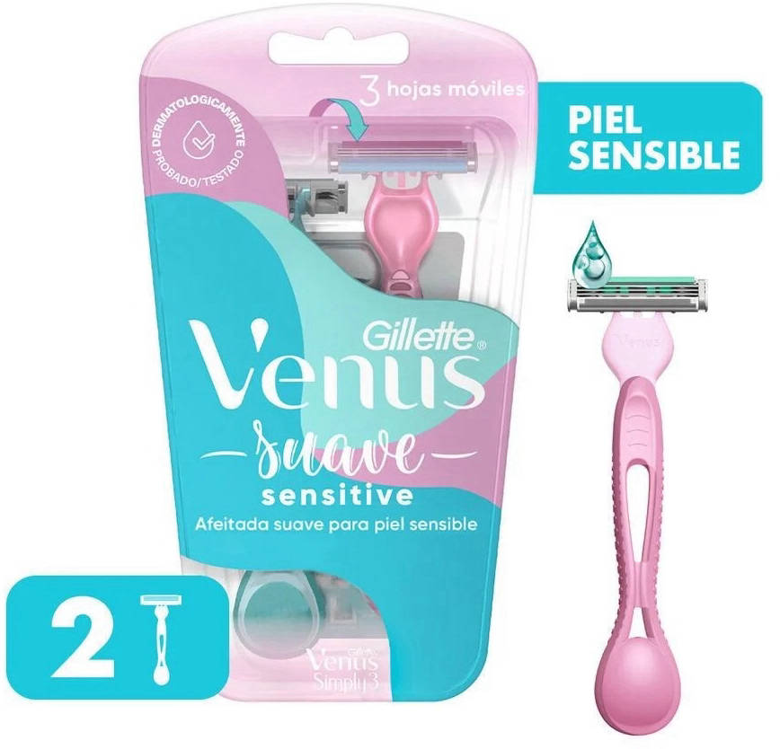Foto Maquina de Afeitar Venus Suave Sensitive