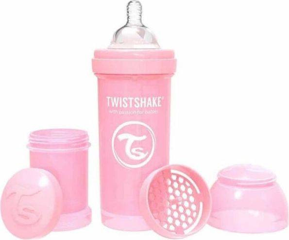 Foto Mamadera Anti Colico Rosado Pastel 260 ml