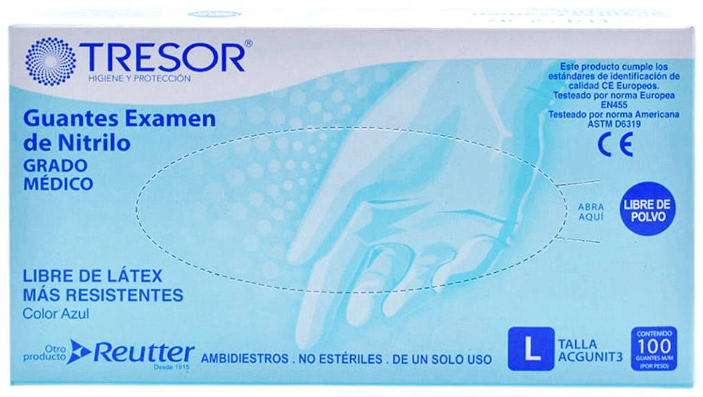 Foto Guantes Nitrilo L