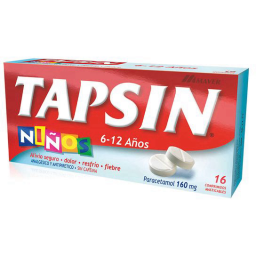 Tapsin Niños 160 mg Comprimidos masticables | Farmacia Meki