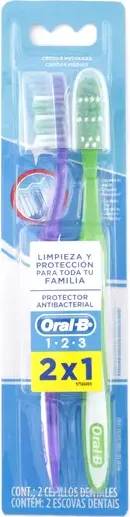 Foto Pack 2 Cepillo Dental 123 Mediano