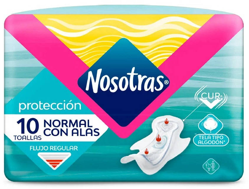 Foto Toalla Higienica Normal Tela Suave con Alas