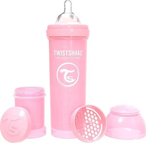 Foto Mamadera Anti Colico Rosado Pastel 330 ml