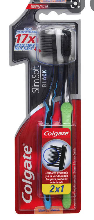 Foto Pack 2 Cepillo Dental Slim Soft Black Suave