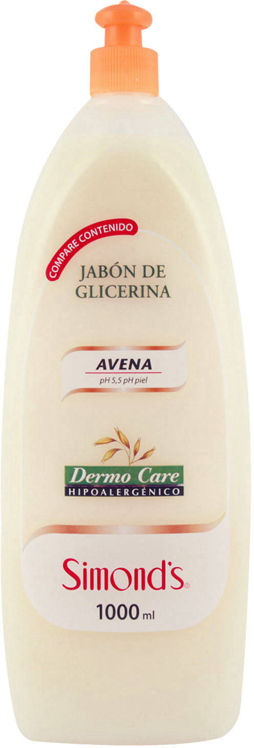 Foto Jabon Liquido de Glicerina Avena Dermo Care Hipoalergenico