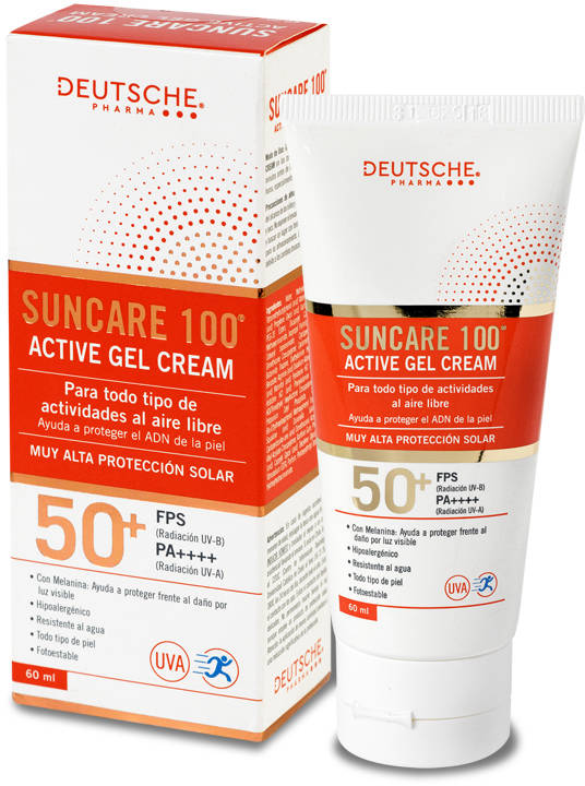 Foto Protector Solar Suncare 100 Active Gel Cream FPS 50+