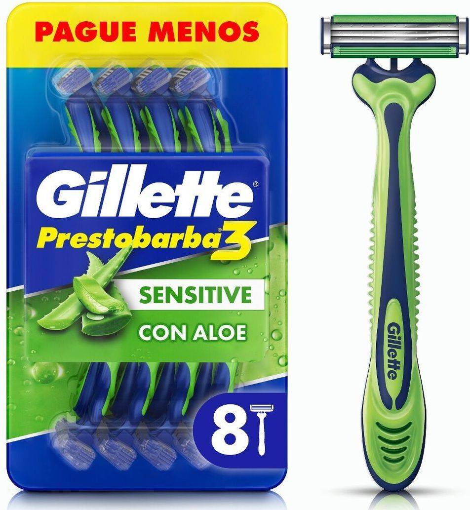 Foto Maquina de Afeitar Prestobarba 3 Sensitive