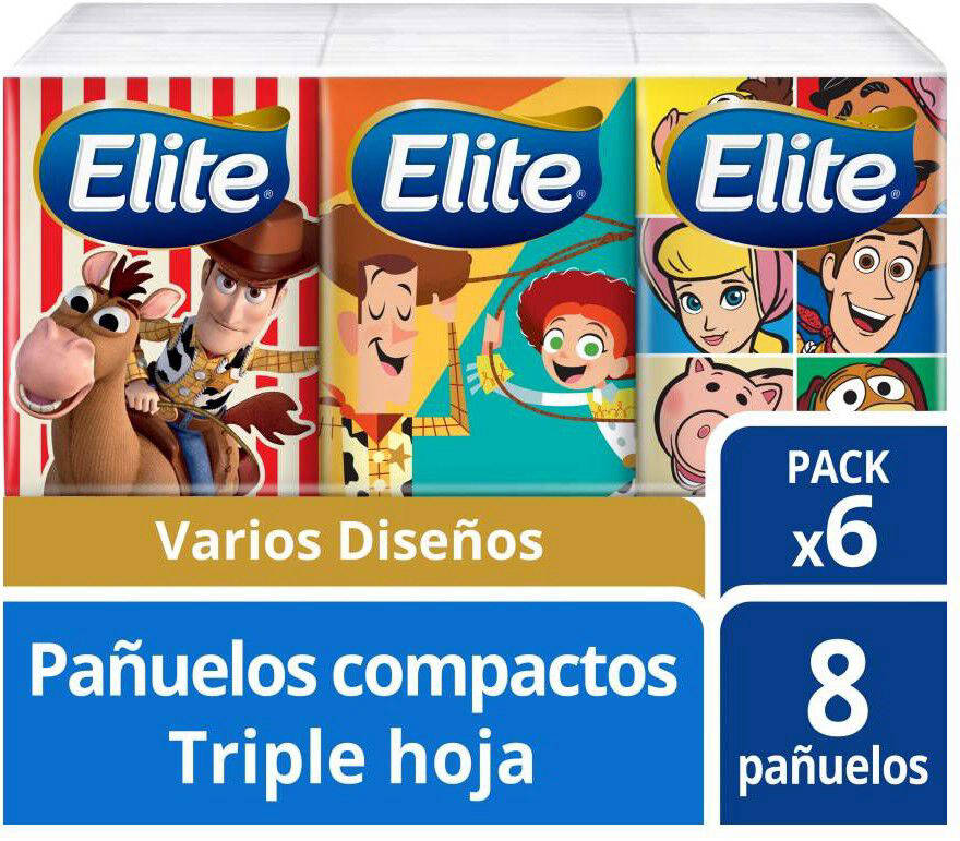 Foto Pack 6 Pañuelos desechables con diseño