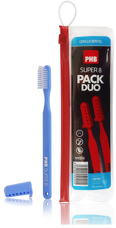 Foto Pack Duo Cepillo Dental Super 8 Medio Con estuche