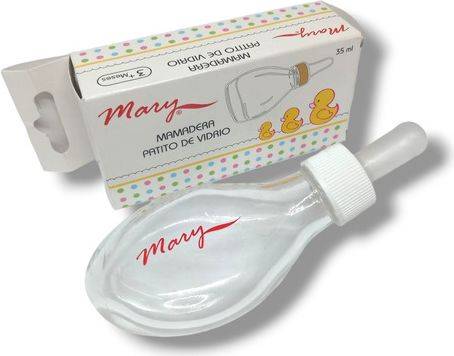 Foto Mamadera Vidrio Patito Blanco 35 ml